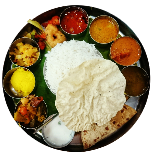 Traditional Indian meal